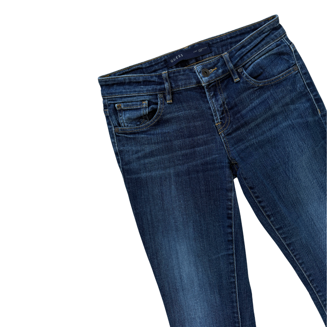 Guess Dark Wash Straight Leg Bootcut Jeans | 27
