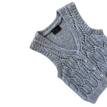 Load image into Gallery viewer, Crillian Grey Knit Wool Vest | Extra-Small / Small
