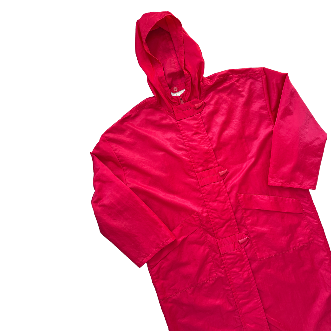 Linda Lundstrom LaParka Red Wool with Black Nisga Motif | Large