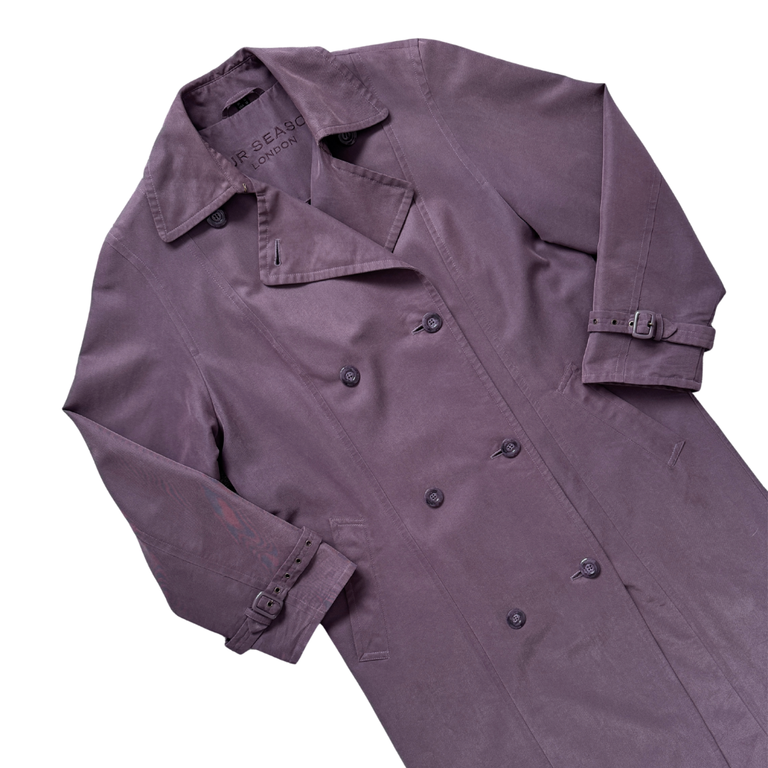 Four Seasons London Mauve Trench Coat | Medium / Large