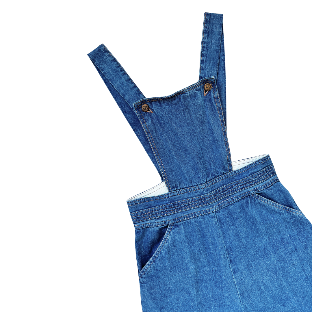 Brand New Generation Medium Wash Denim Overalls / Dungarees | Extra-Small / Small