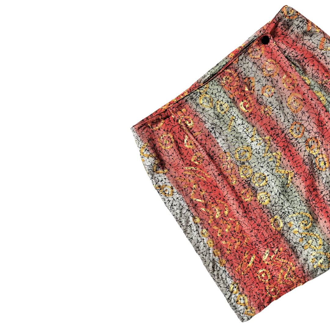 Breechers Brook Multicoloured Abstract Mini Wrap Skirt | Medium