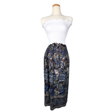 Load image into Gallery viewer, Principles Black and Blue Floral and Paisley Skirt | Large / Extra-Large
