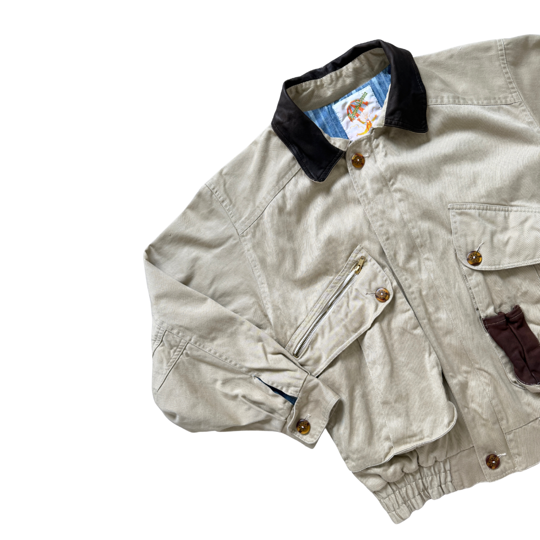 Men's Romeo Sannia Canvas Bomber Jacket | Small