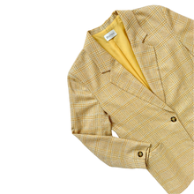 Load image into Gallery viewer, Bianca Yellow and Grey Plaid Blazer | Medium
