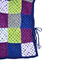 Load image into Gallery viewer, Up-Cycled Hand Crafted Dark Hues Granny Square Vest | One Size
