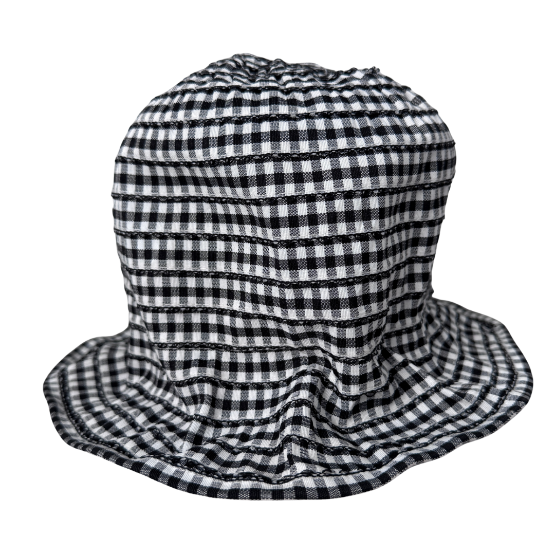 Andre Diffusion Black and White Gingham Hat