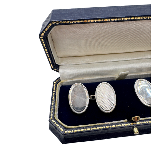 Bentley and Skinner Sterling Silver Cuff Links