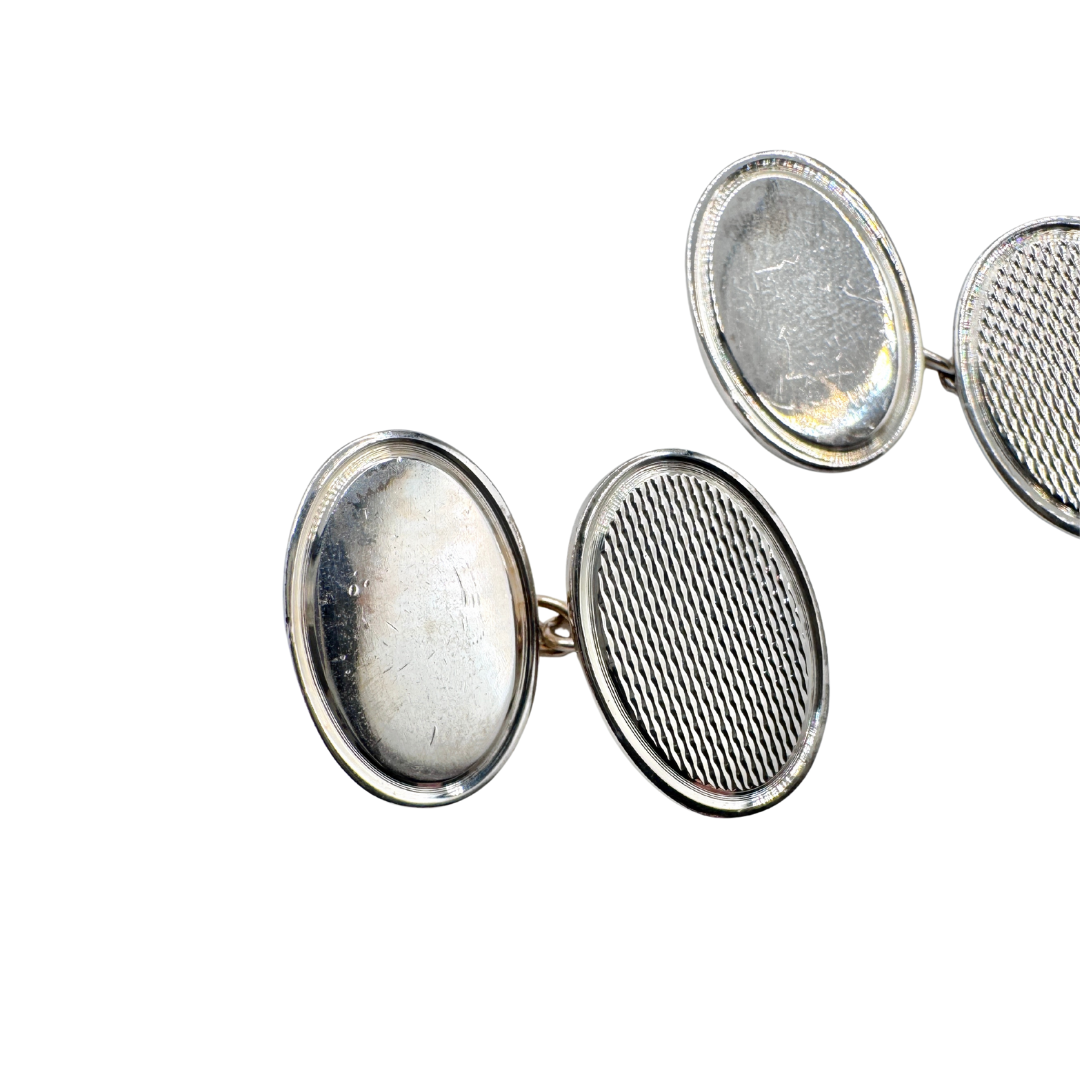 Bentley and Skinner Sterling Silver Cuff Links