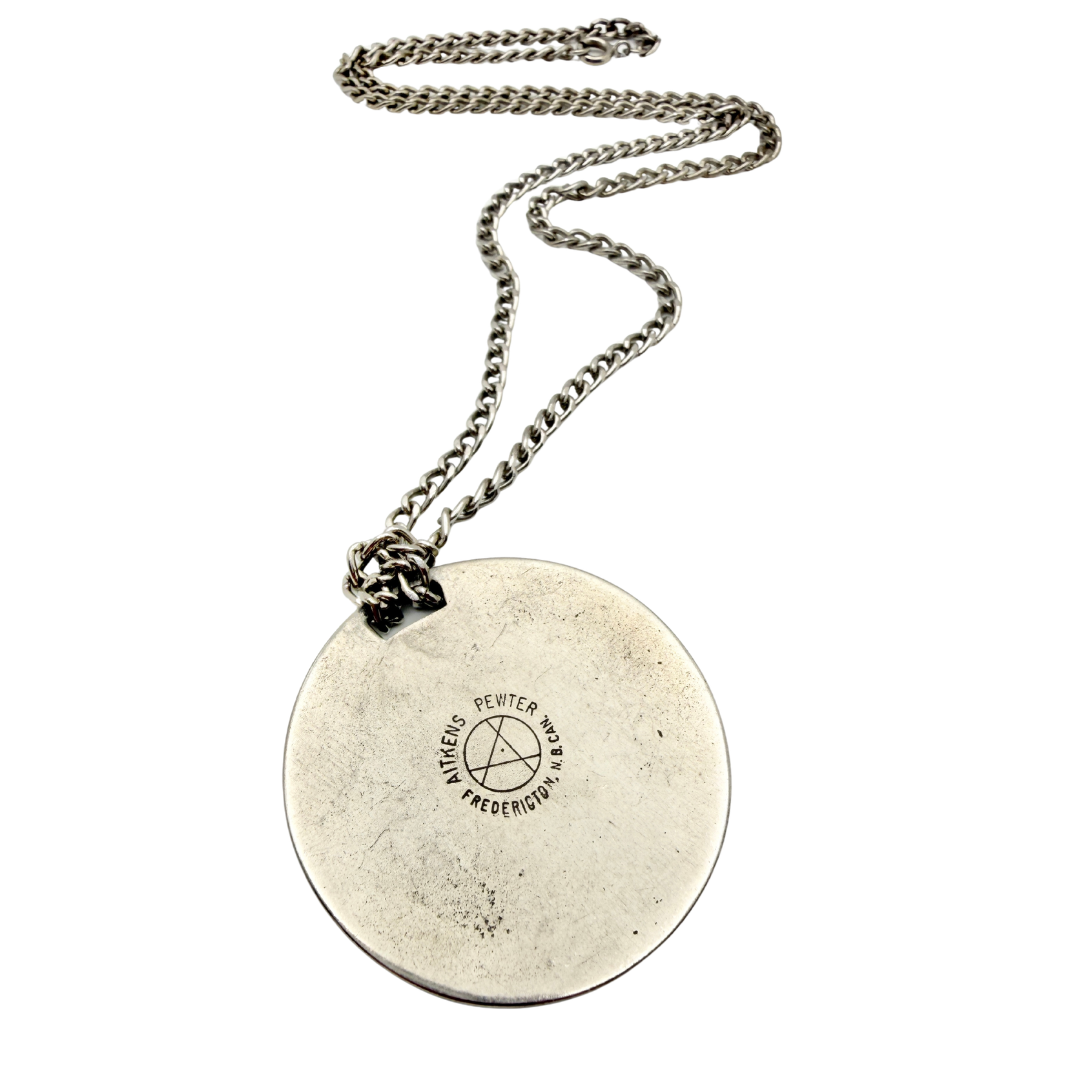 Aitkens Pewter Sailboat Pendant Necklace