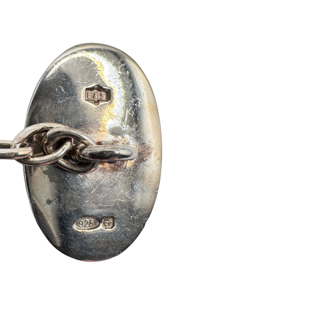 Bentley and Skinner Sterling Silver Cuff Links