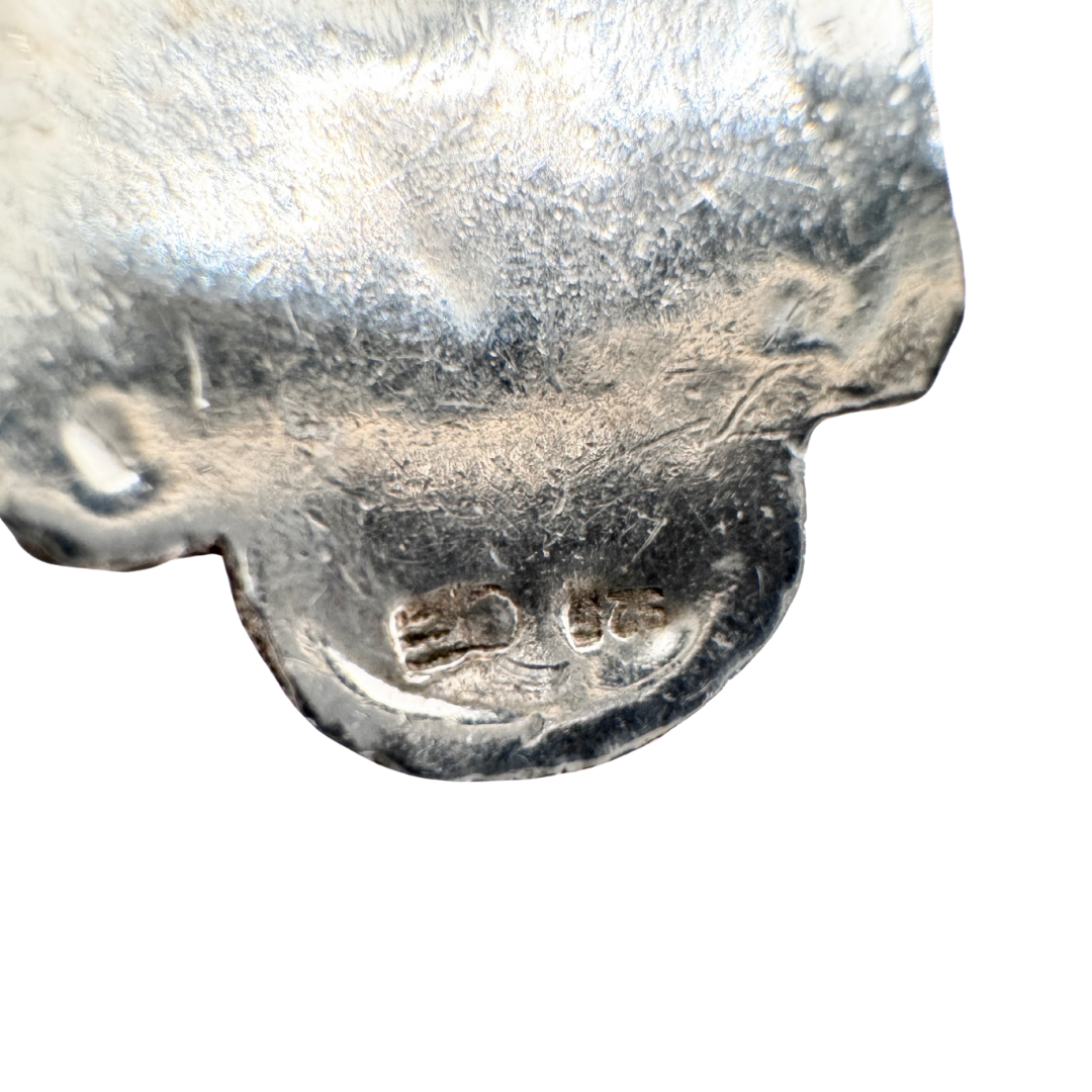 Sterling Silver Filigree Sapphire Earrings