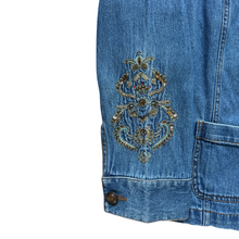 Load image into Gallery viewer, Tanjay Petites Embroidered Denim Jacket | Large / Extra-Large
