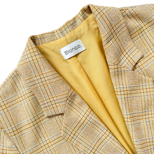 Load image into Gallery viewer, Bianca Yellow and Grey Plaid Blazer | Medium
