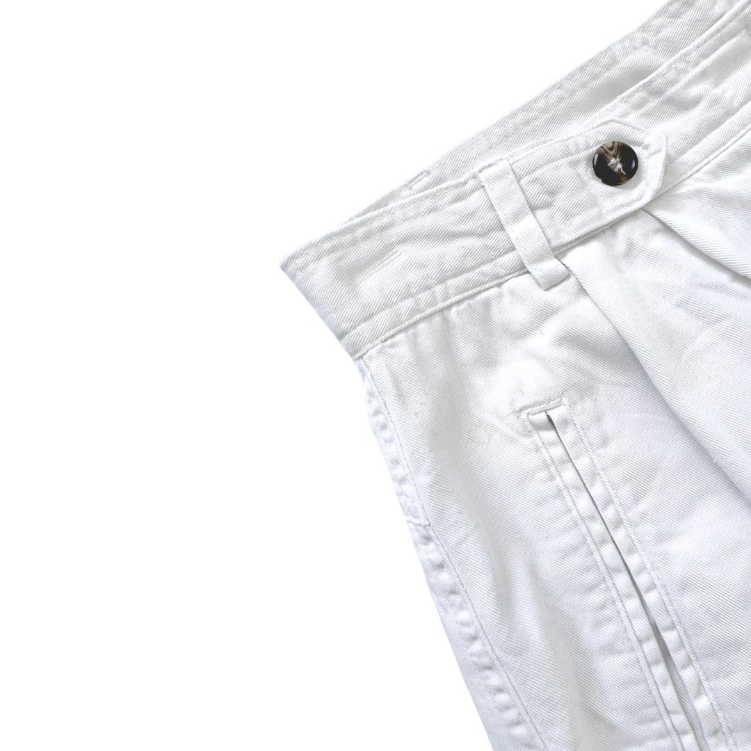 Clifford and Wills White Cotton Shorts | Medium / Large (Size 10)