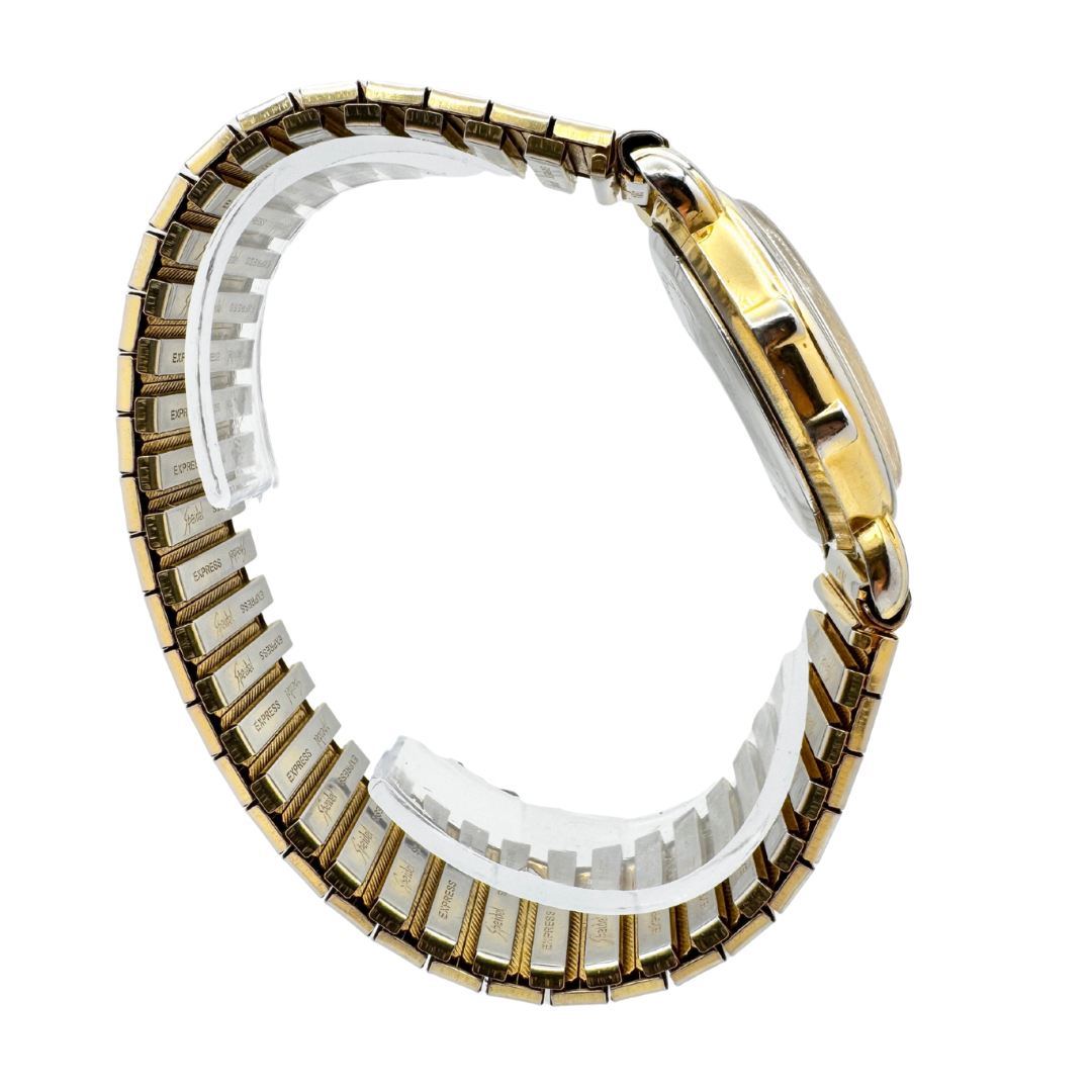 90s Prestige by Waltham Gold Stretch Band Watch