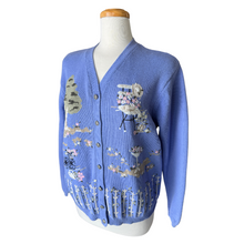 Load image into Gallery viewer, Periwinkle Blue Cottage Cardigan | Medium-Large
