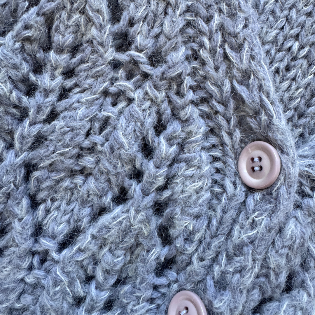 Crillian Grey Knit Wool Vest | Extra-Small / Small