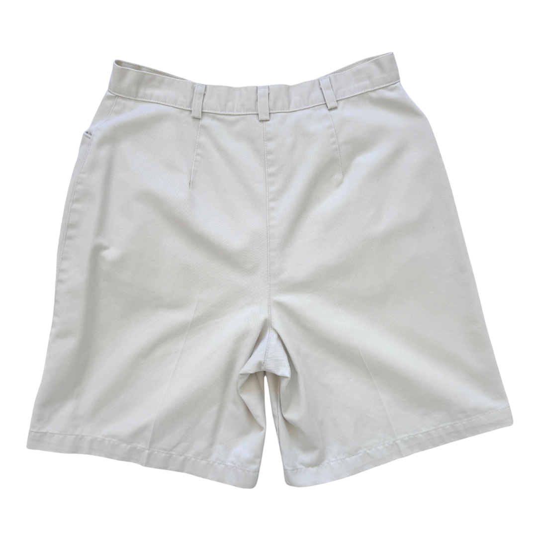 Haggar Beige Cotton Short | Medium