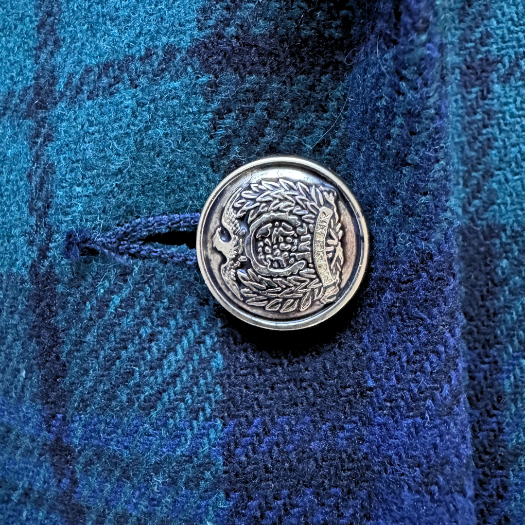 Lauren Jeffries Navy Plaid Blazer | Large