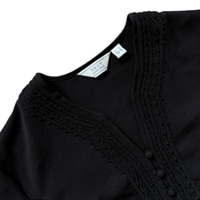 Load image into Gallery viewer, Next Ladieswear Black Blouse with Lace Trim | Small - Medium
