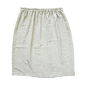 Vintage 80s Cream Satin Speck Skirt | Medium