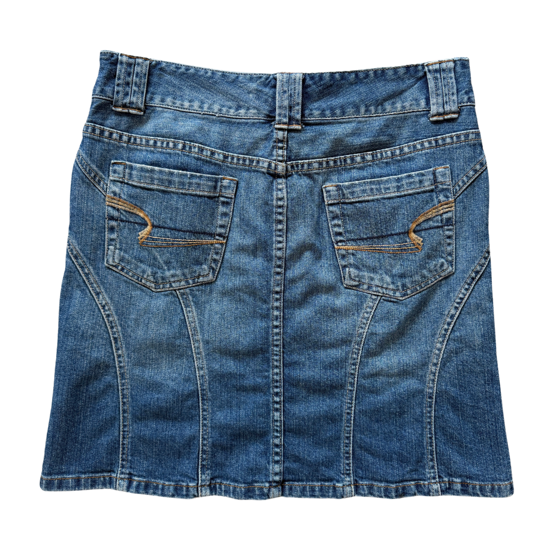 American Eagle Multi-Seam Denim Mini Skirt | 6 (Medium)