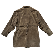 Load image into Gallery viewer, Margaret Godfrey Bagatelle Olive Suede Coat | Medium-Large
