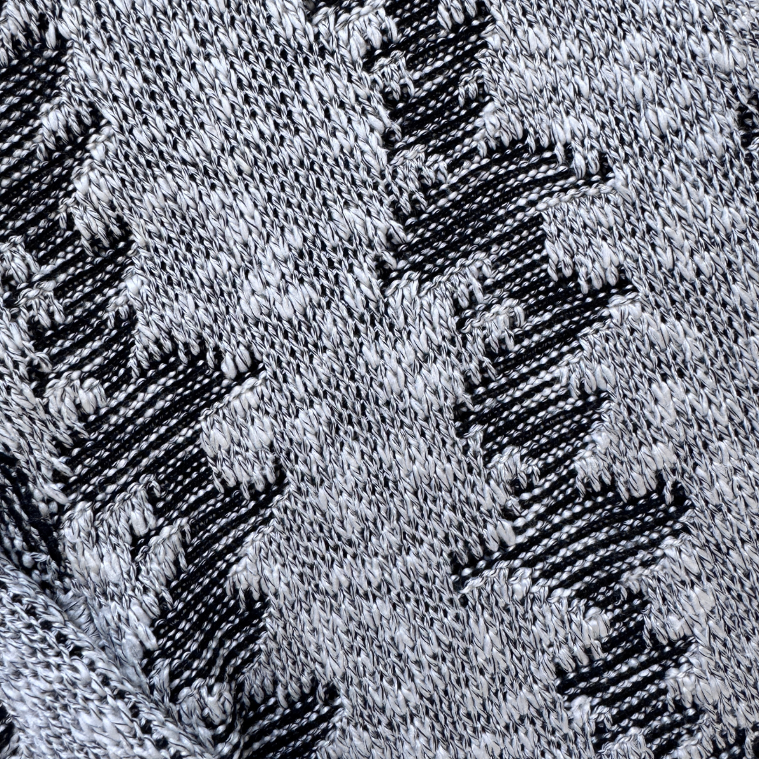 Nino Forilno Men's Gray and Black Abstract Cardigan | Large