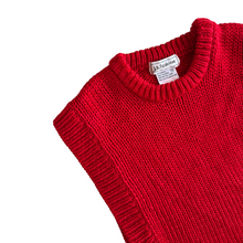 Load image into Gallery viewer, Red Knit Crewneck Vest | Small-Medium
