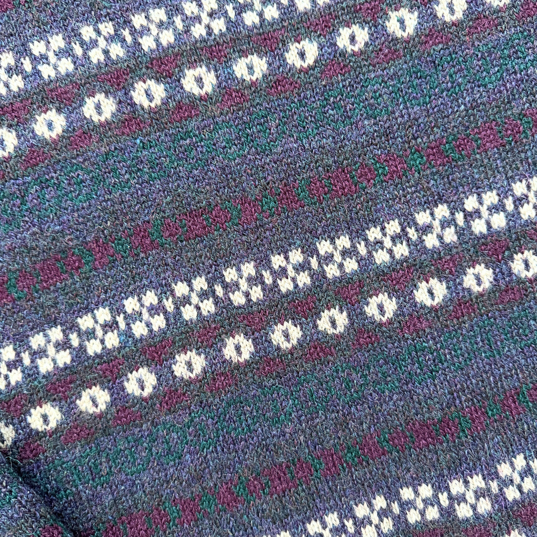 Denver Hayes Men's Abstract Knit Pullover Sweater | Medium