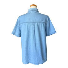 Load image into Gallery viewer, Passion Denim Shirt With Bright Floral Appliqué | Extra-Large
