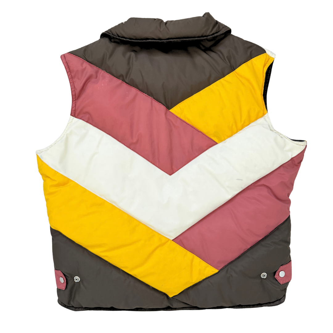 Men's Milano Colour Block Reversible Puffer Vest | Large