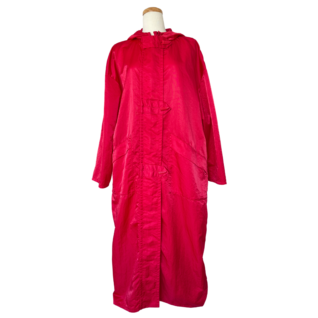 Linda Lundstrom LaParka Red Wool with Black Nisga Motif | Large