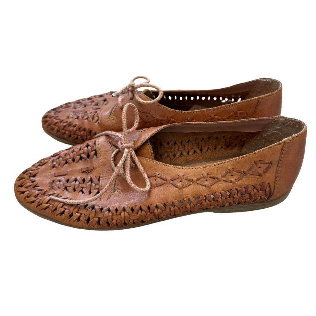 Brown Lace-up Huarache Shoes | Size 7