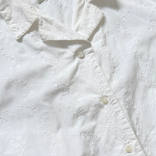 Load image into Gallery viewer, Weekend Edition White Blouse with Dainty White Embroidery | Large
