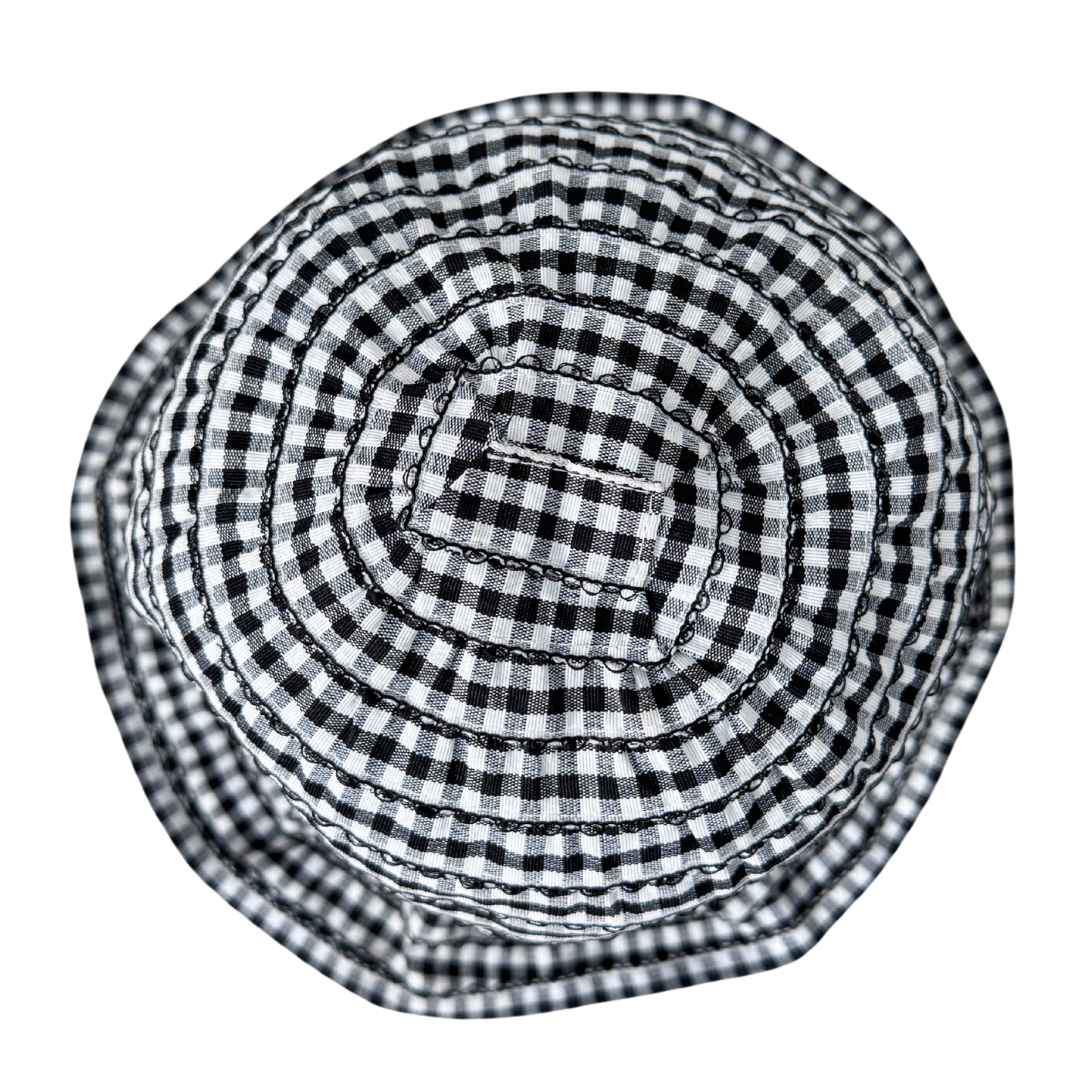 Andre Diffusion Black and White Gingham Hat