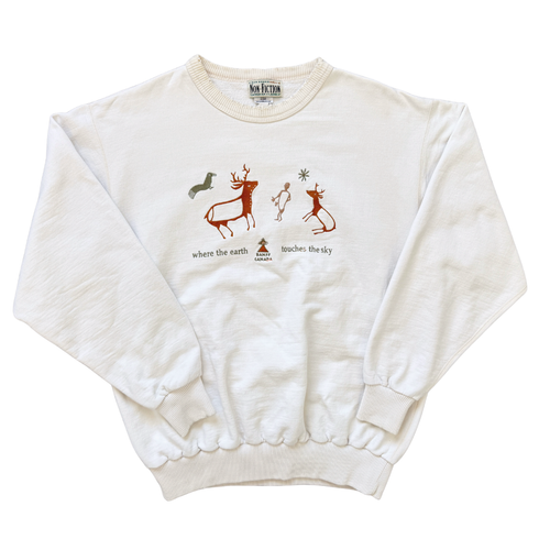 Vintage 1990s Banff Embroidered Sweatshirt | Large / Extra-Large