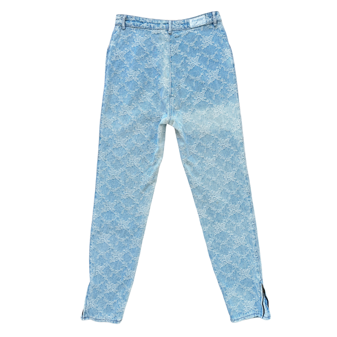 Pentimento Textured Slim Jeans with Zippered Ankles | 28