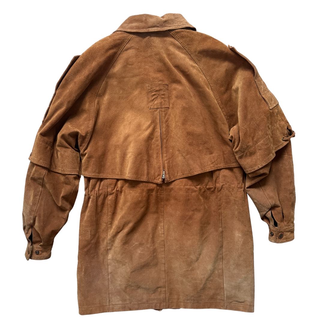 Cosa Nova Rust Suede Coat | Medium
