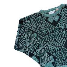 Load image into Gallery viewer, Men&#39;s Oscar De La Renta Green and Black Abstract Sweater | Large
