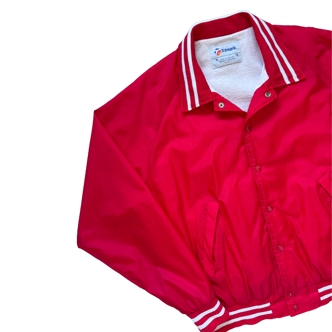Men's Trimark Red Bomber Jacket | Large / Extra-Large