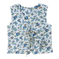 Recycled Berries and Blooms Tie-Front Vest | Medium