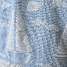 Load image into Gallery viewer, Baby Blue Sailboat Sweater | Medium
