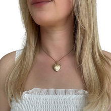 Load image into Gallery viewer, Vintage Etched Gold Plated Locket on Chain
