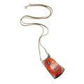 Vintage 1970s De Passillé-Sylvestre Modernst Birdcage Enamel Pendant Necklace