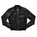 Ci Sono Black Faux Leather Bomber Jacket | Medium