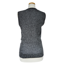 Load image into Gallery viewer, Gray and White Checkered Daisy Vest | Small-Medium
