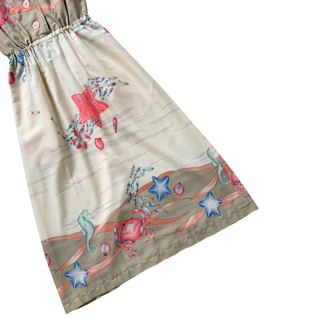 Seascapes Collared Midi Dress | Small
