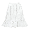 Wilfred White Organic Linen Ruffle Hem Skirt | Small